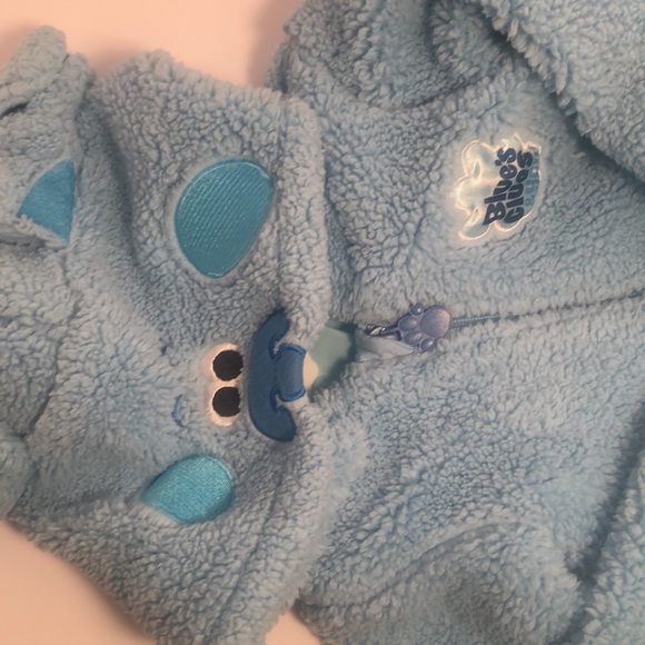 Kids Y2k Blue clues nickelodeon rare blue Sherpa jacket - Picture 13 of 14